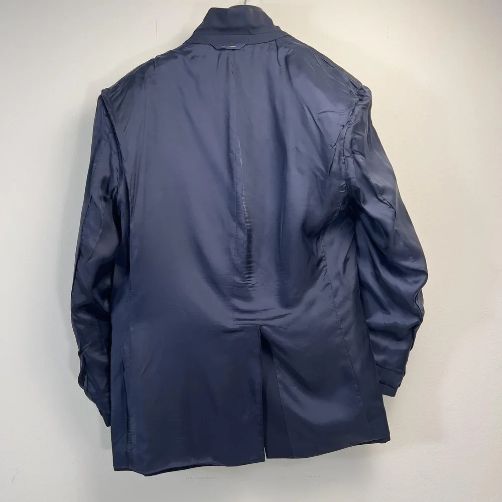 Loro Piana Blazer Mens 40 Navy Blue Wool Gold Button Brooksease Brooks Brothers